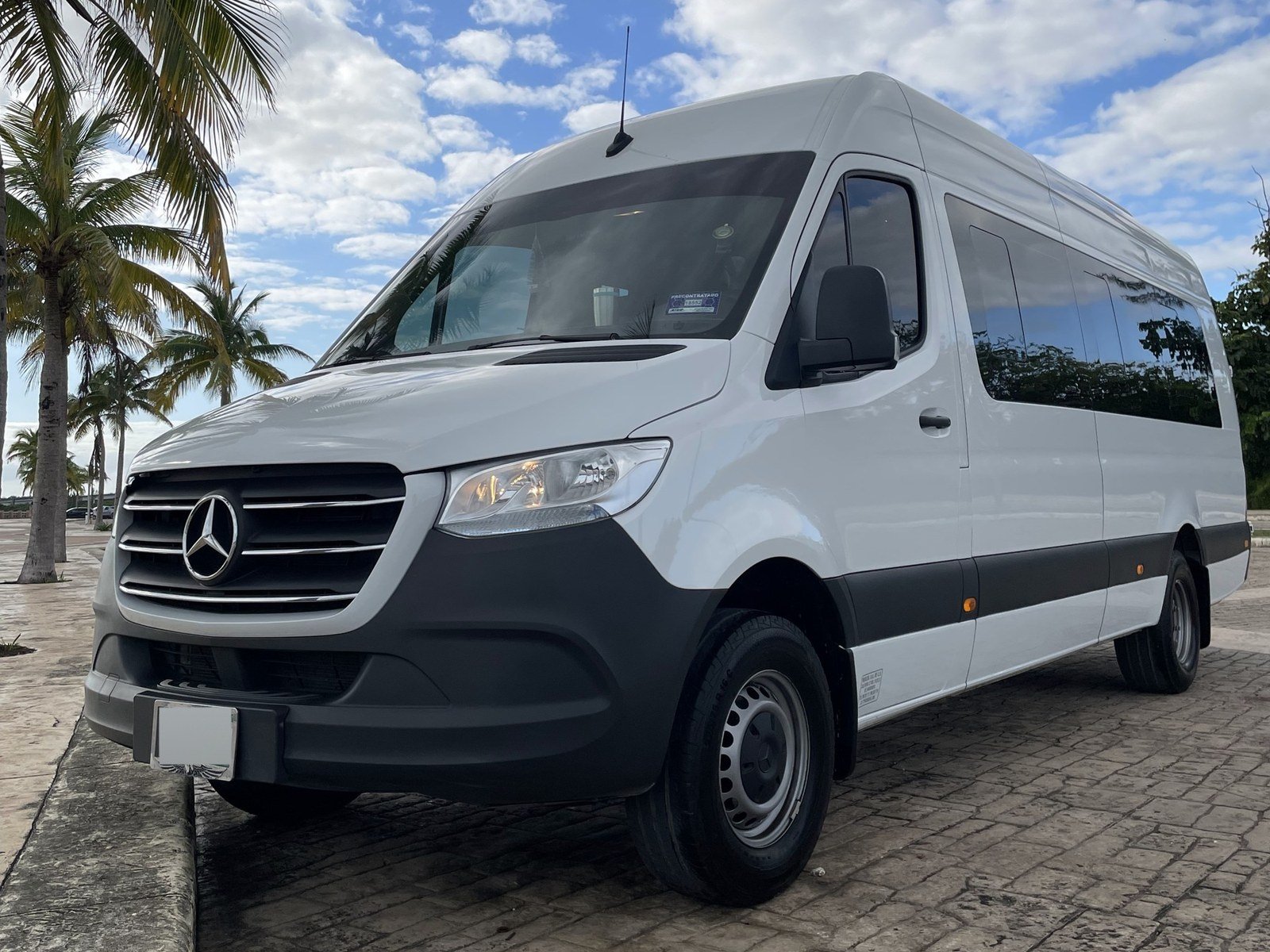 Private Mercedes Sprinter group transportation in Cancun